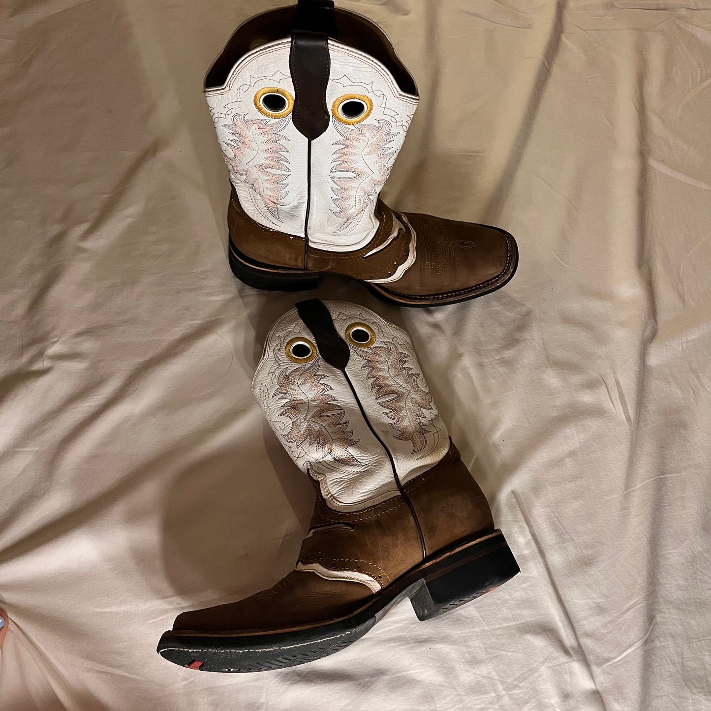 longhorn square toe boots, US 11