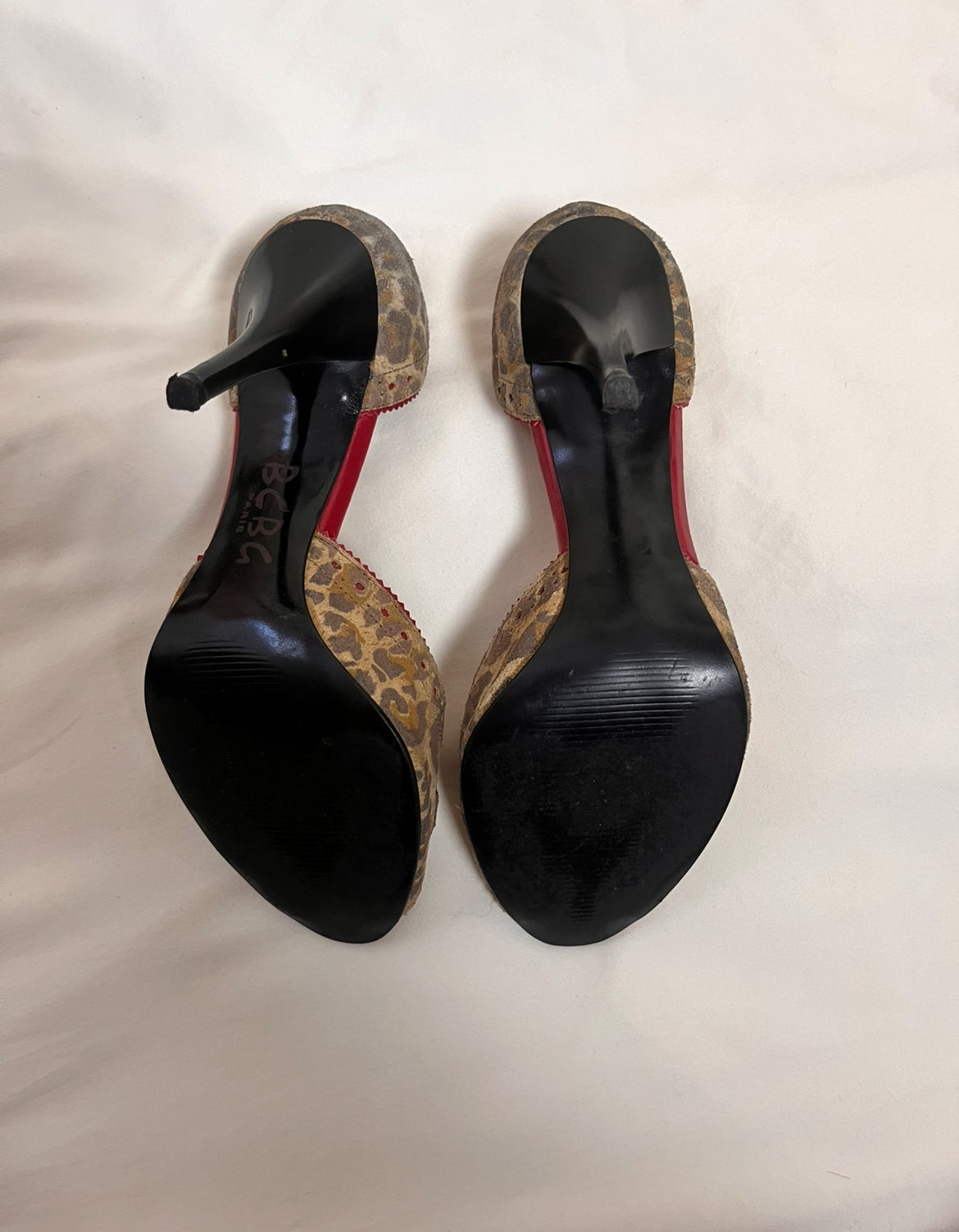 BCBG cherry leopard heel, US 7.5