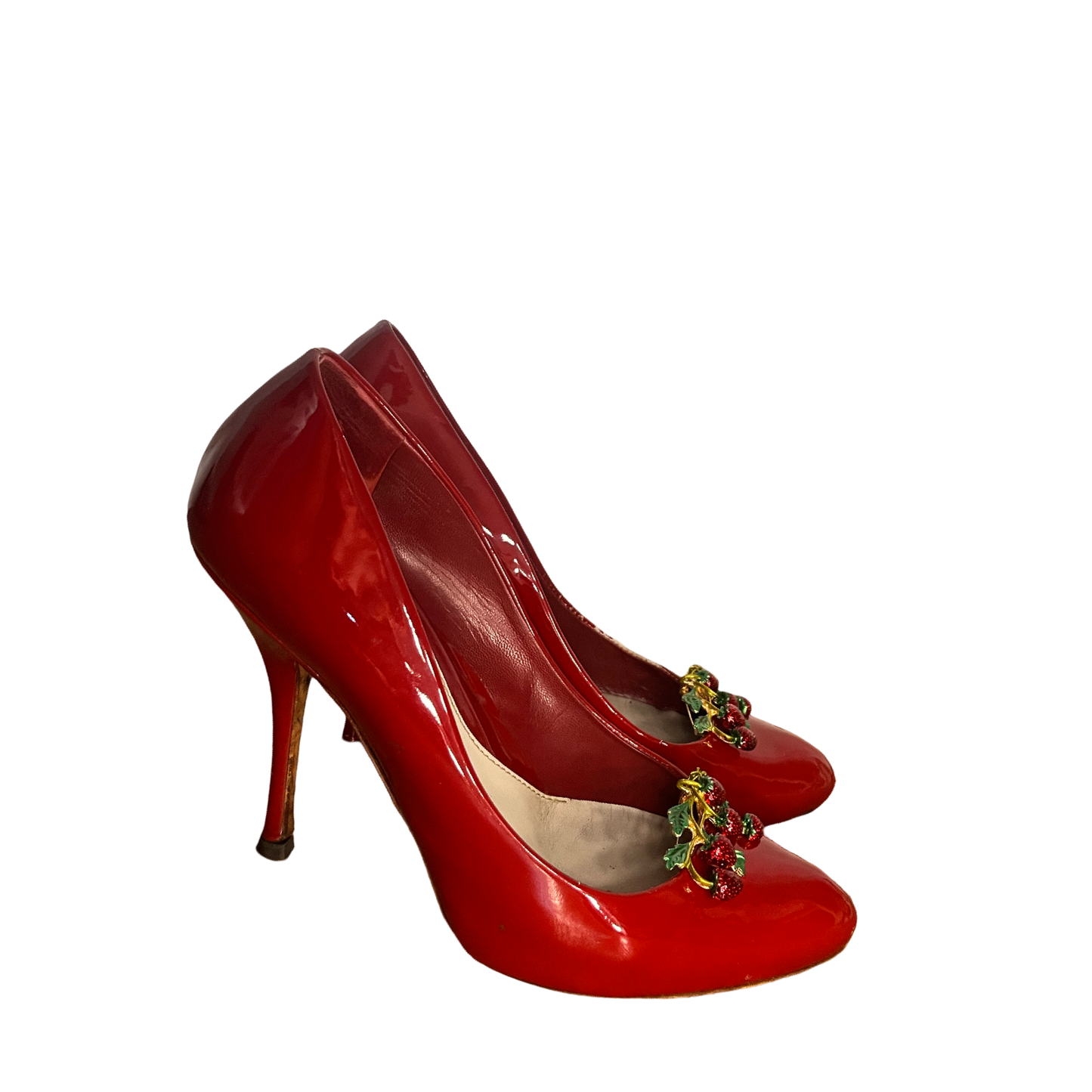 strawberry switchblade gucci pumps, US 8