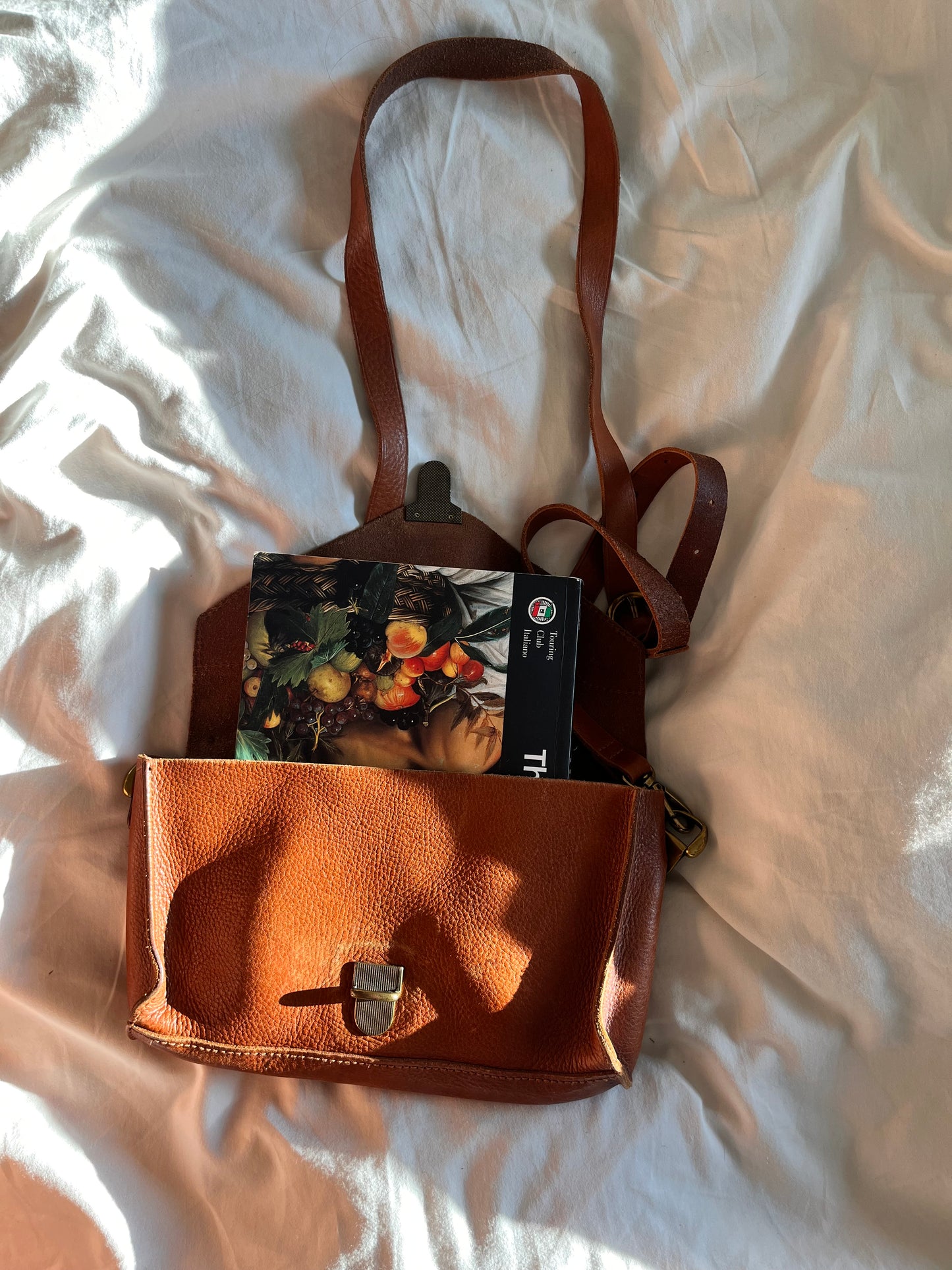 lustro Italian leather tote
