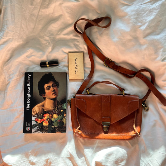 lustro Italian leather tote