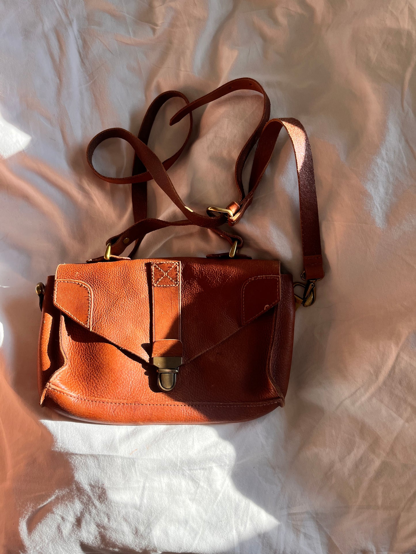 lustro Italian leather tote