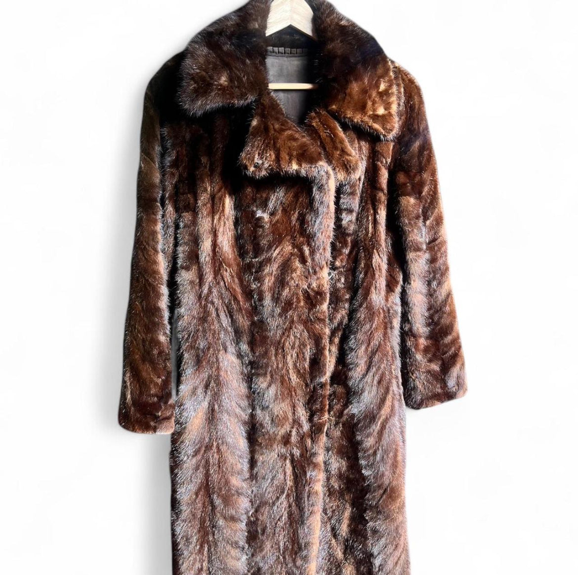 50s genuine mink coat, S XS-S