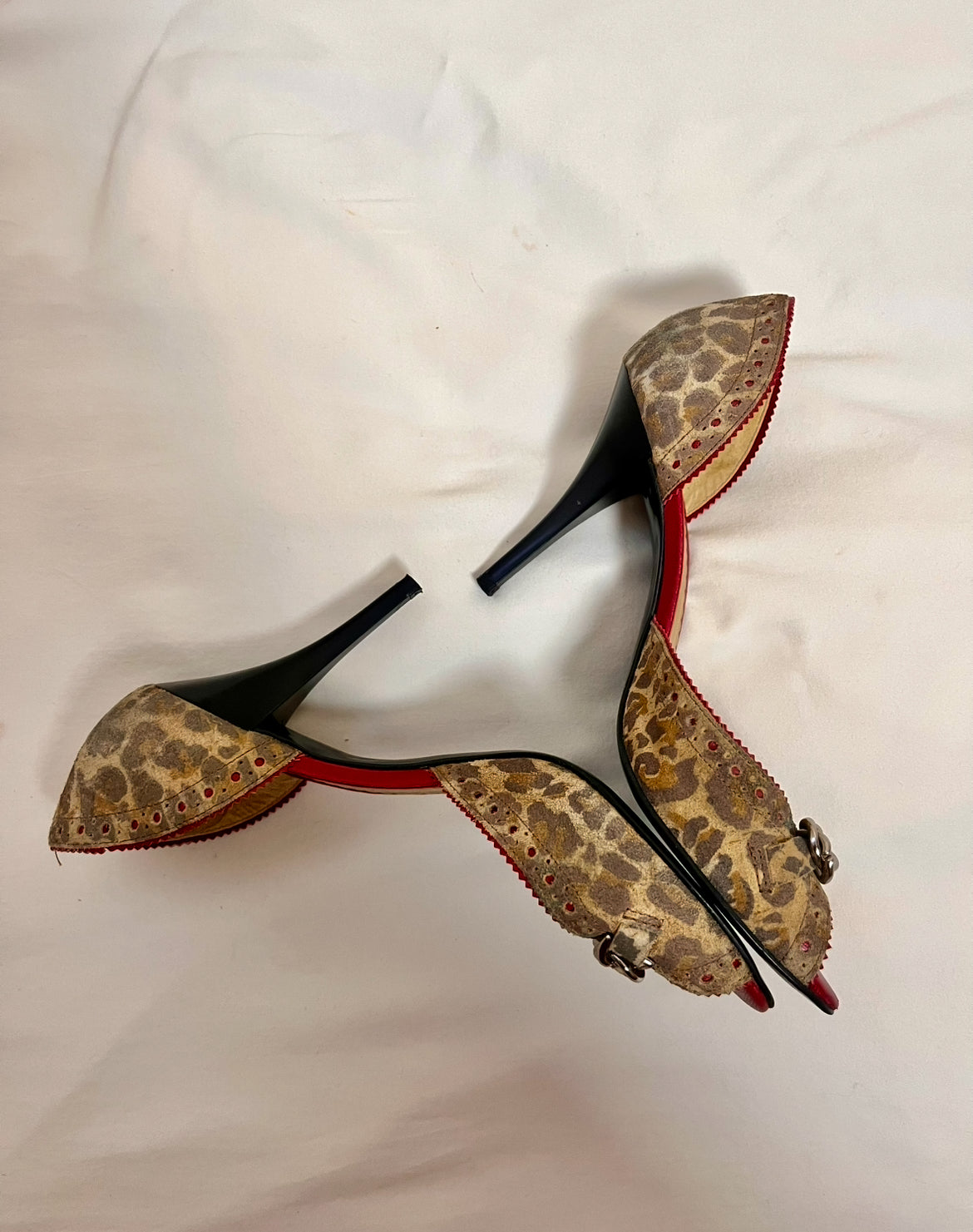 BCBG cherry leopard heel, US 7.5