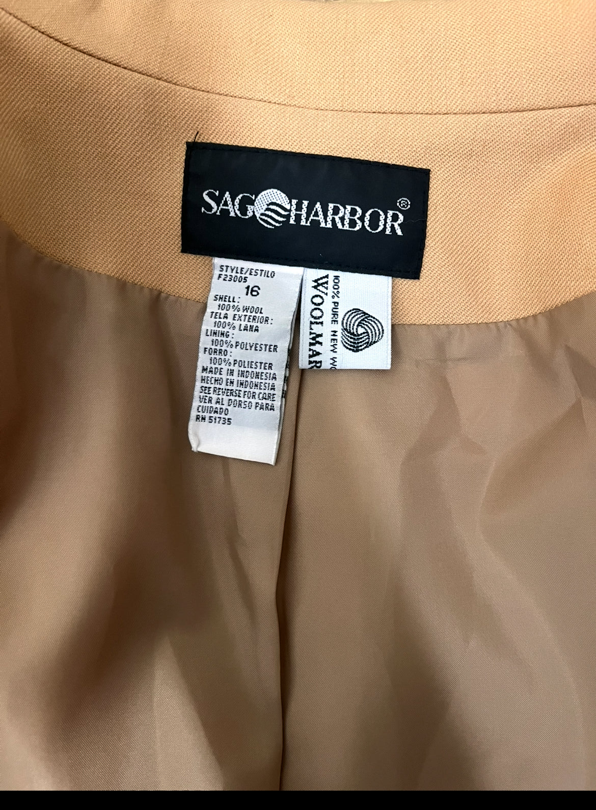 90s camel light blazer, size M-L