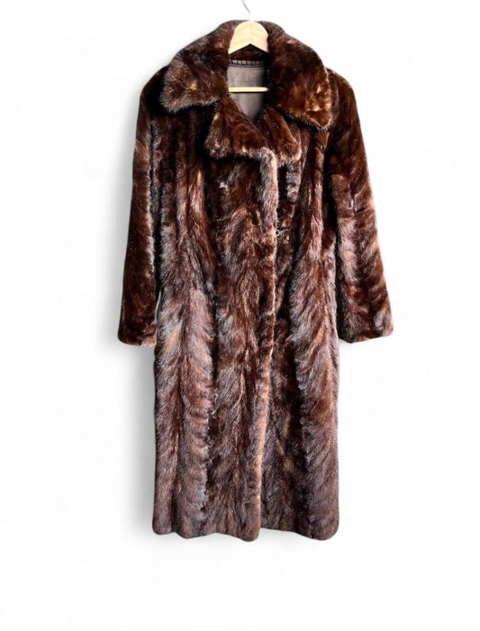 50s genuine mink coat, S XS-S