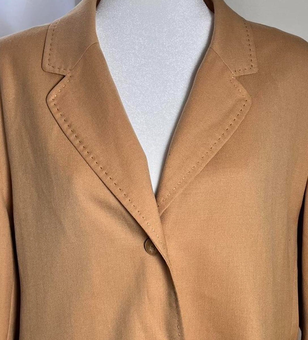 90s camel light blazer, size M-L