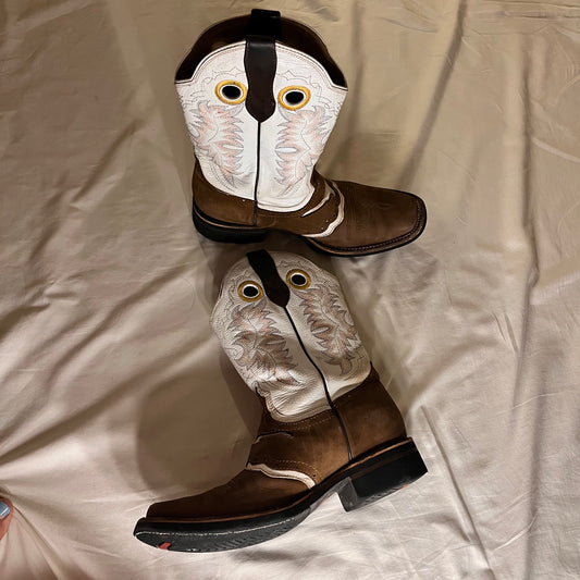 longhorn square toe boots, US 11