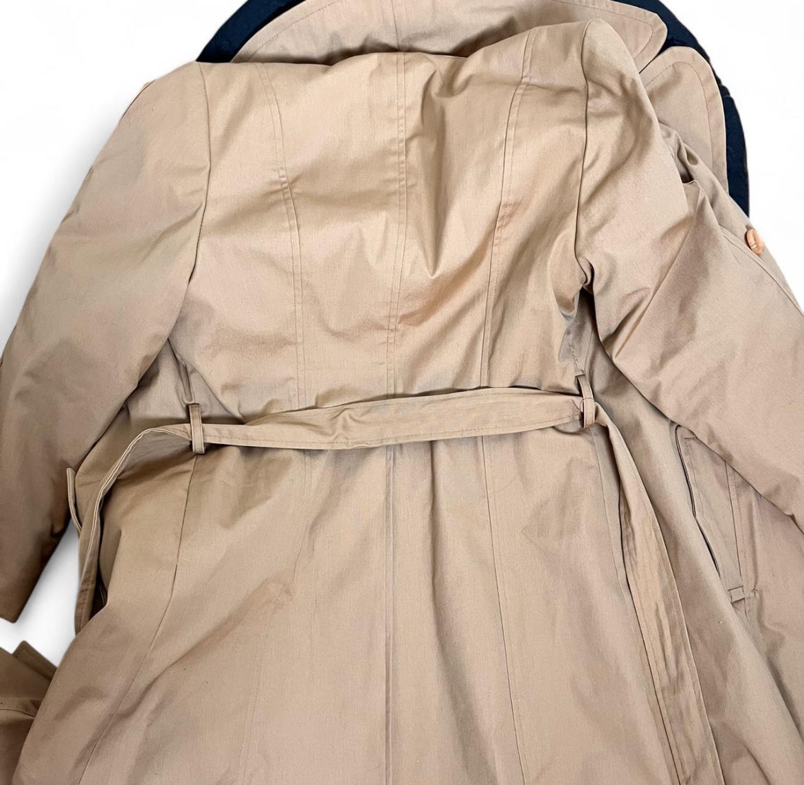 50s belted durable canvas coat, sz XS-S