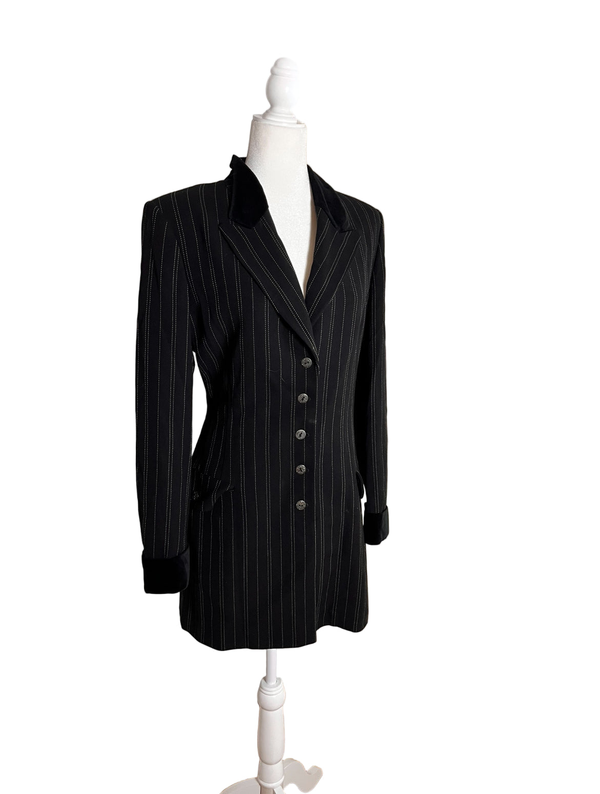 Anna Sui 90s Pinstripe Blazer, US L