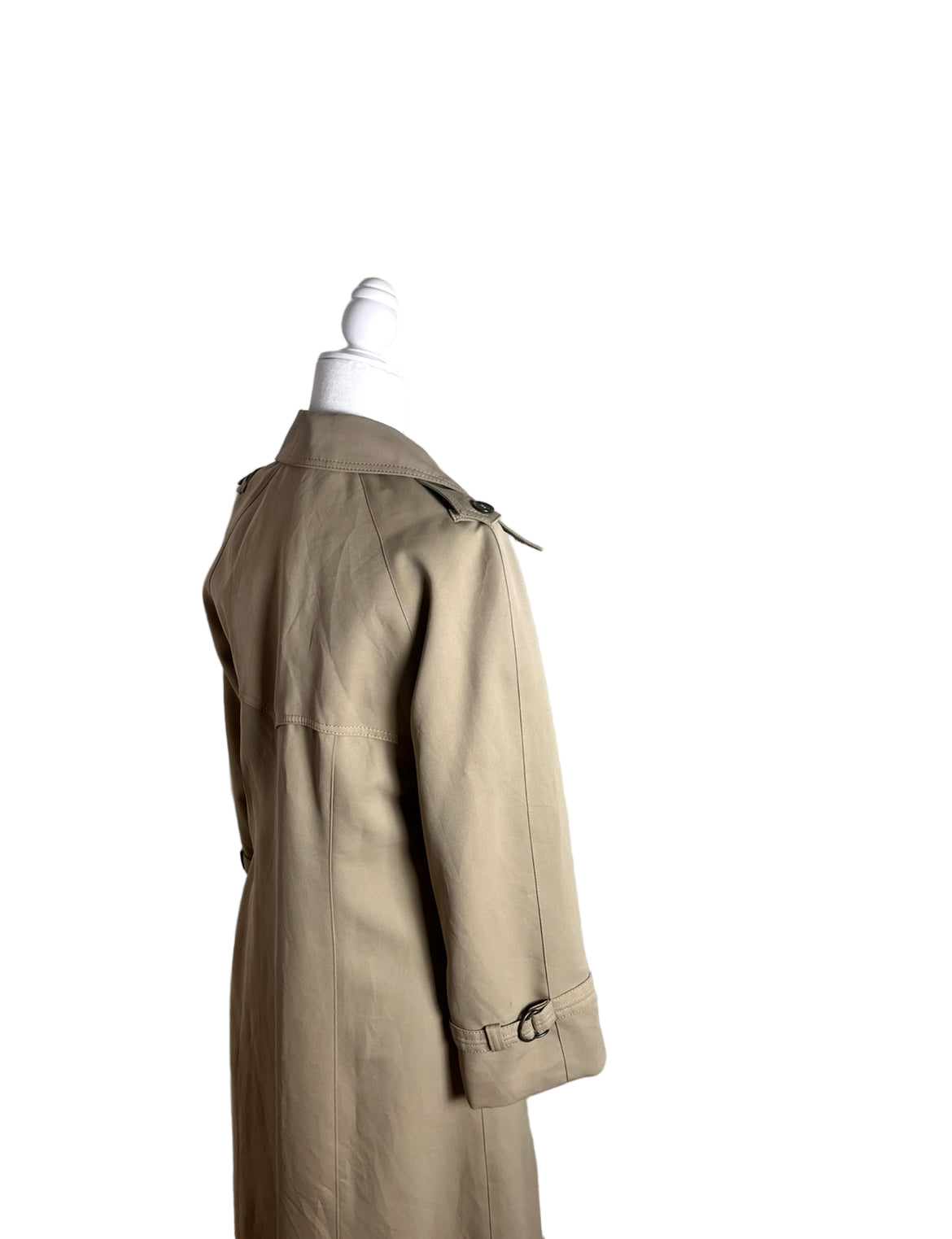 70s tan trench, size S/M