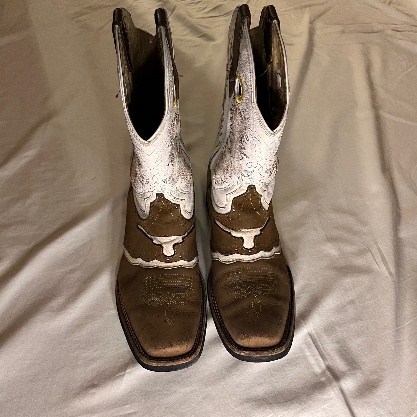 longhorn square toe boots, US 11