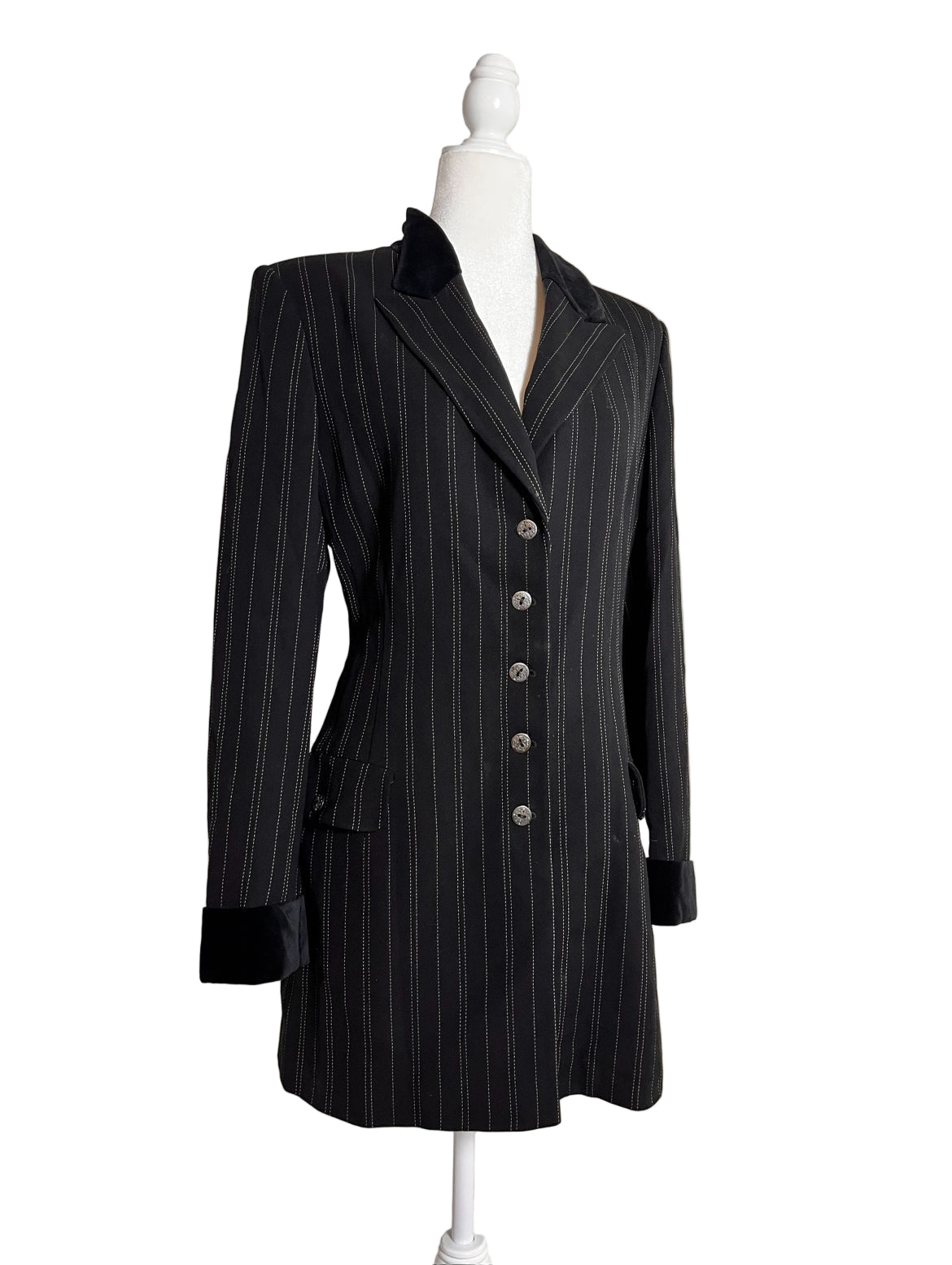 Anna Sui 90s Pinstripe Blazer, US L