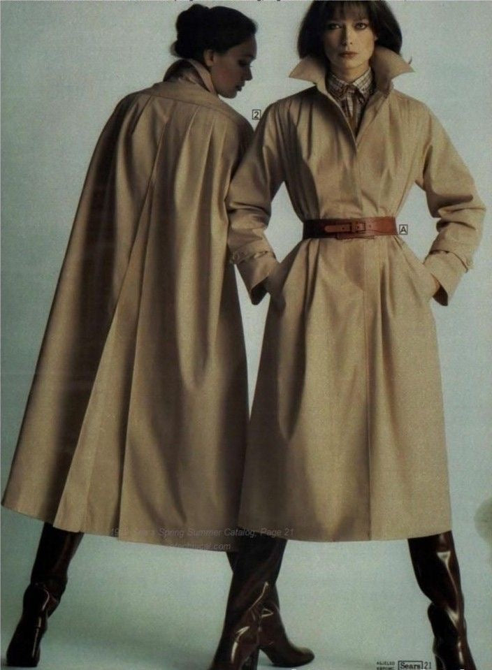 70s tan trench, size S/M