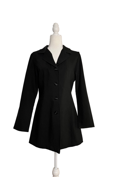 90s black structured light jacket, size M/L