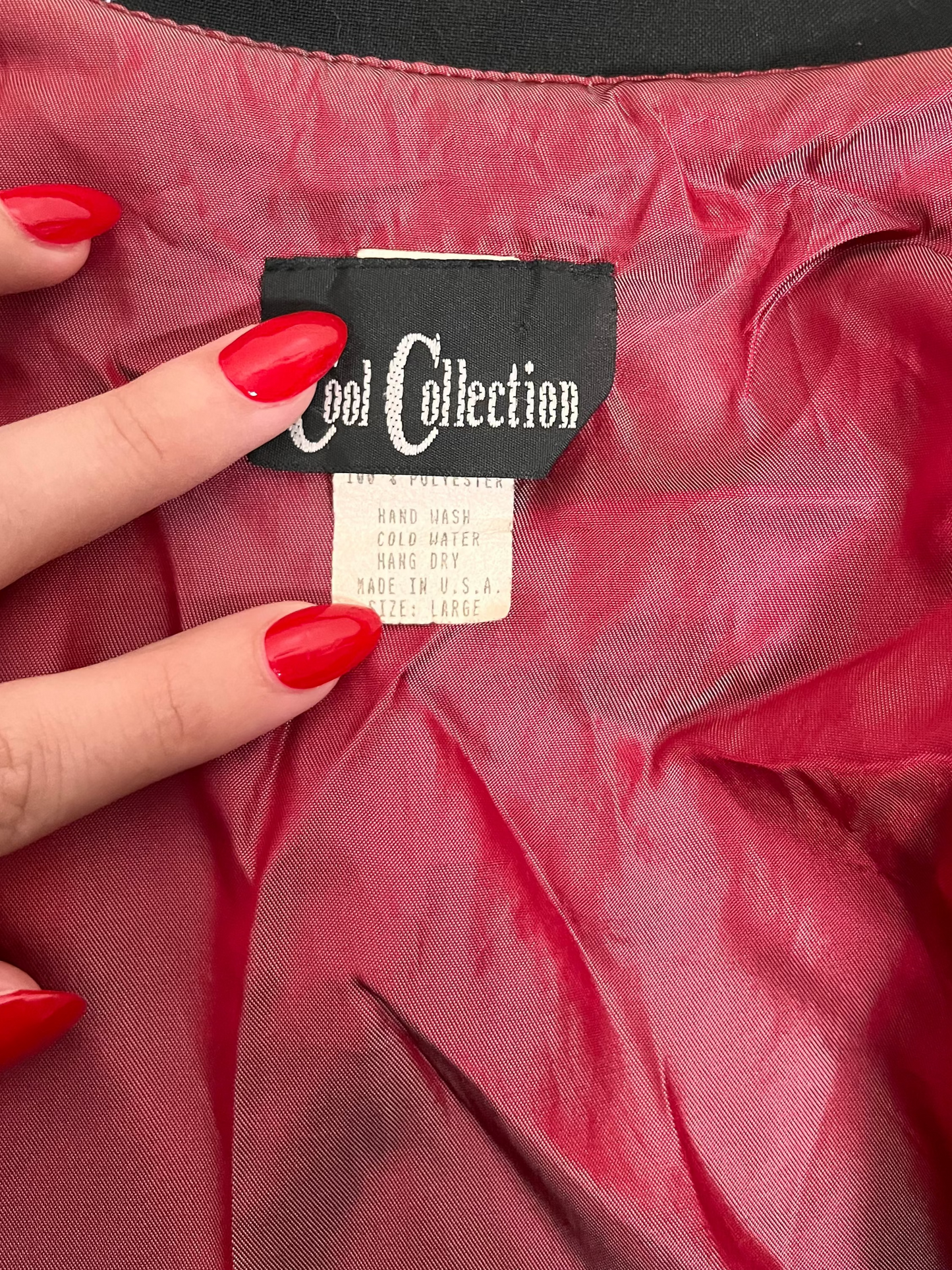 90s black structured light jacket, size M/L