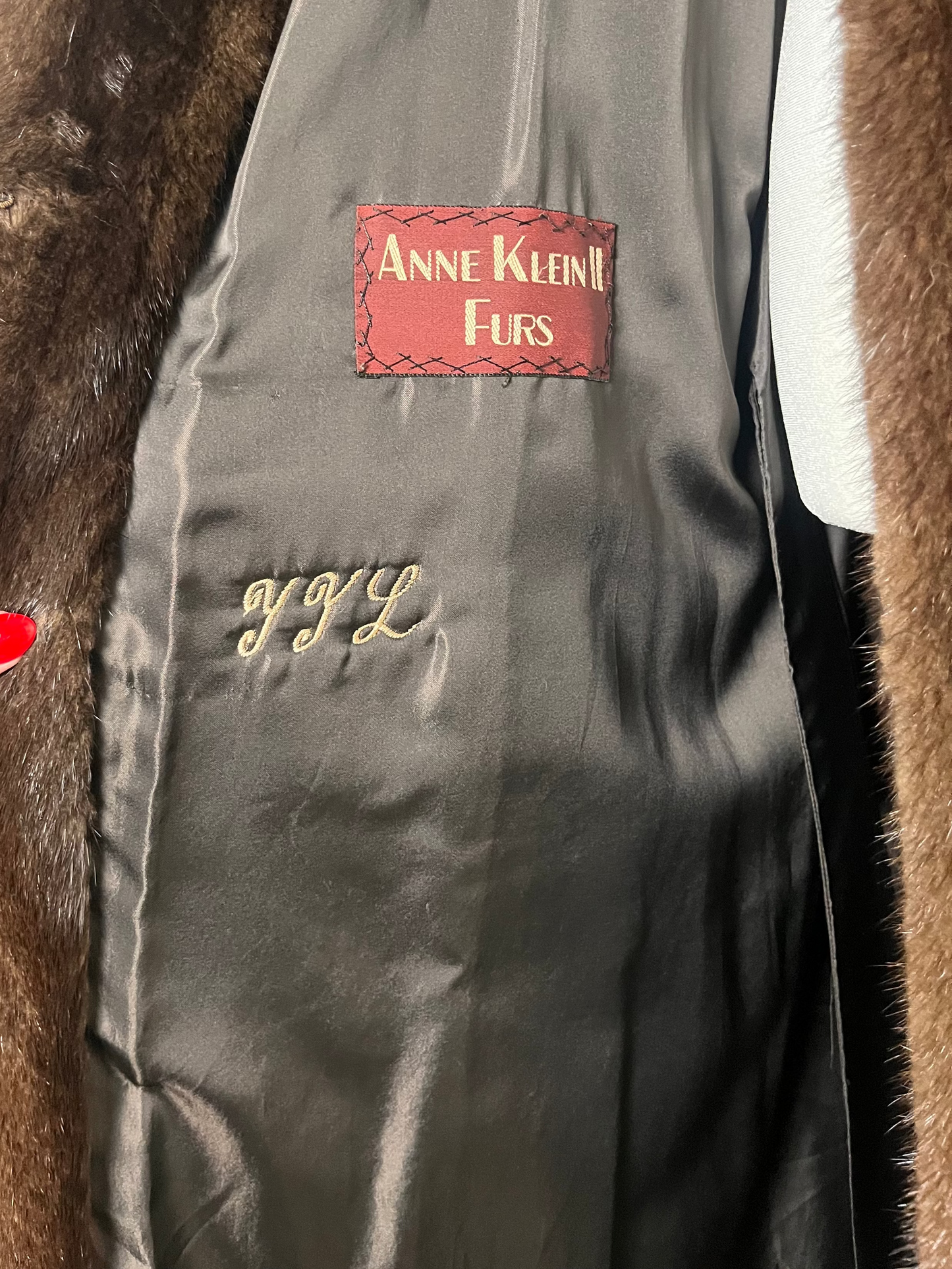 Ann Klein heirloom mink coat, sz M/L