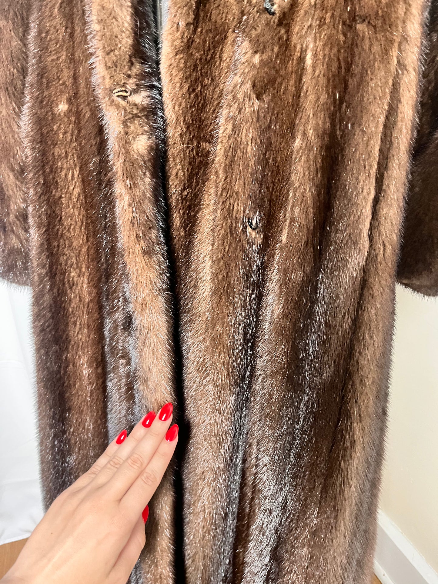 Ann Klein heirloom mink coat, sz M/L