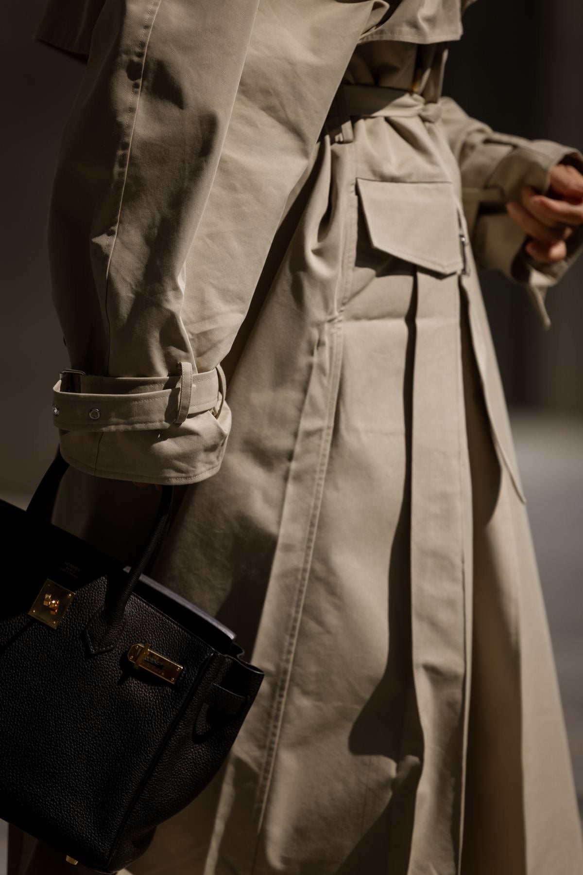 80s reversible trench, size L