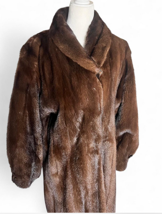 Ann Klein heirloom mink coat, sz M/L