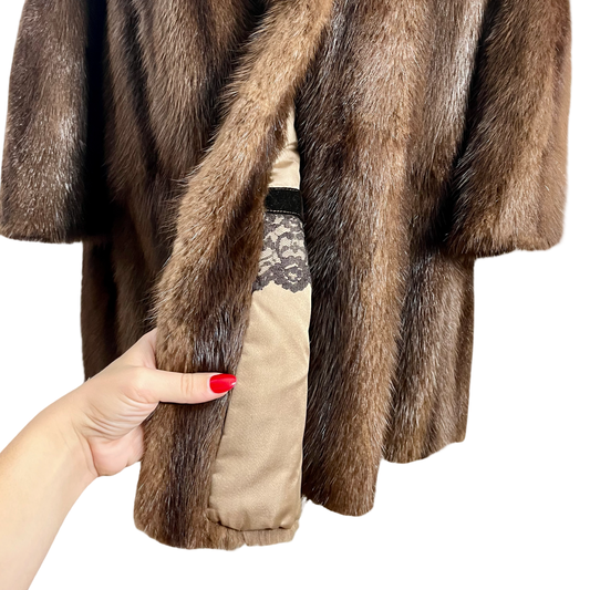 50s heirloom mink coat, size M
