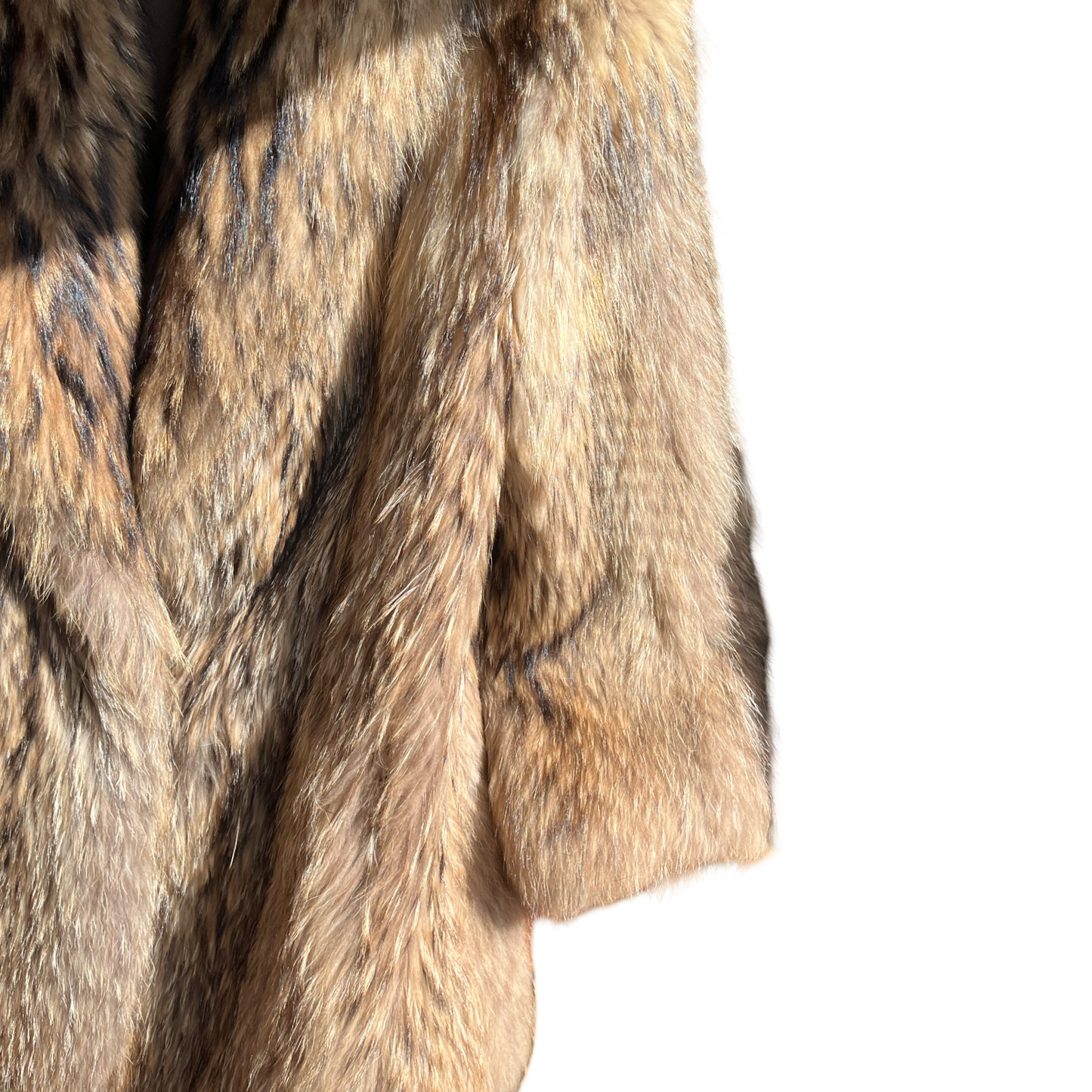 80s Bloomingdale's raccoon fur, size M-L
