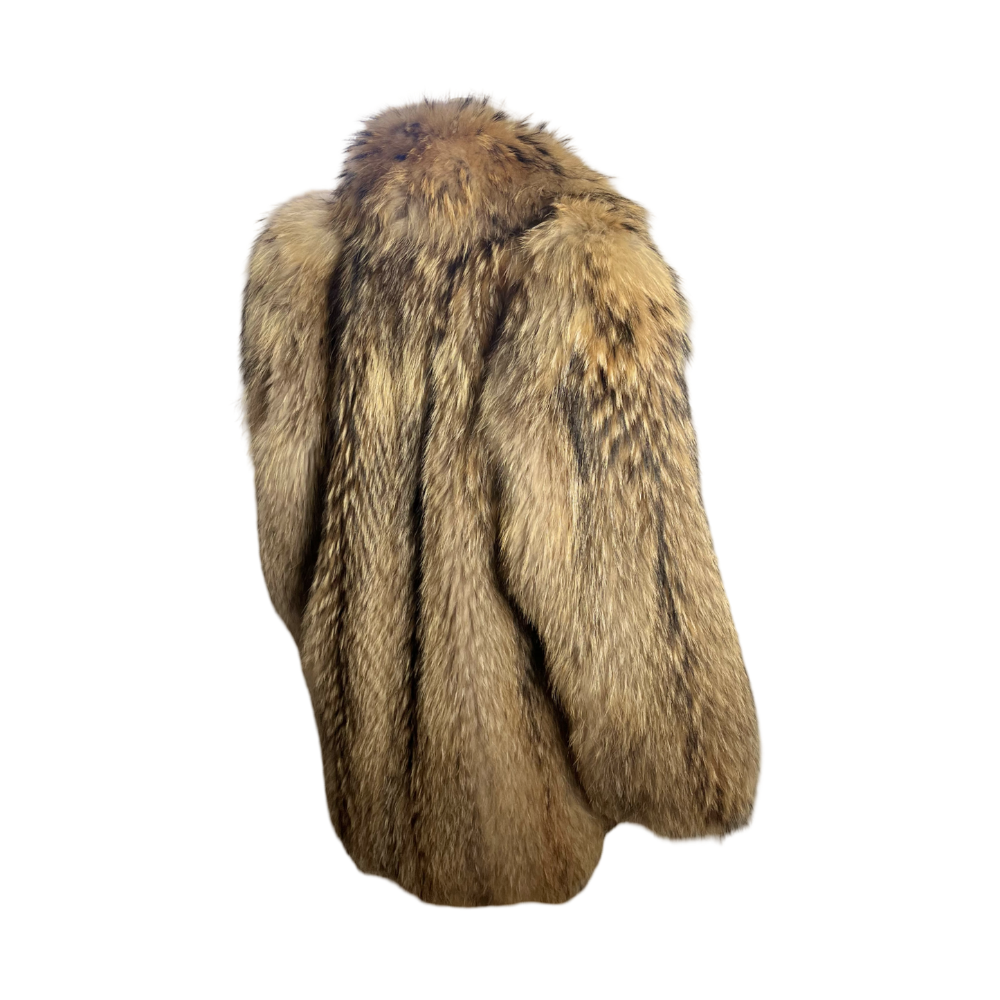 80s Bloomingdale's raccoon fur, size M-L