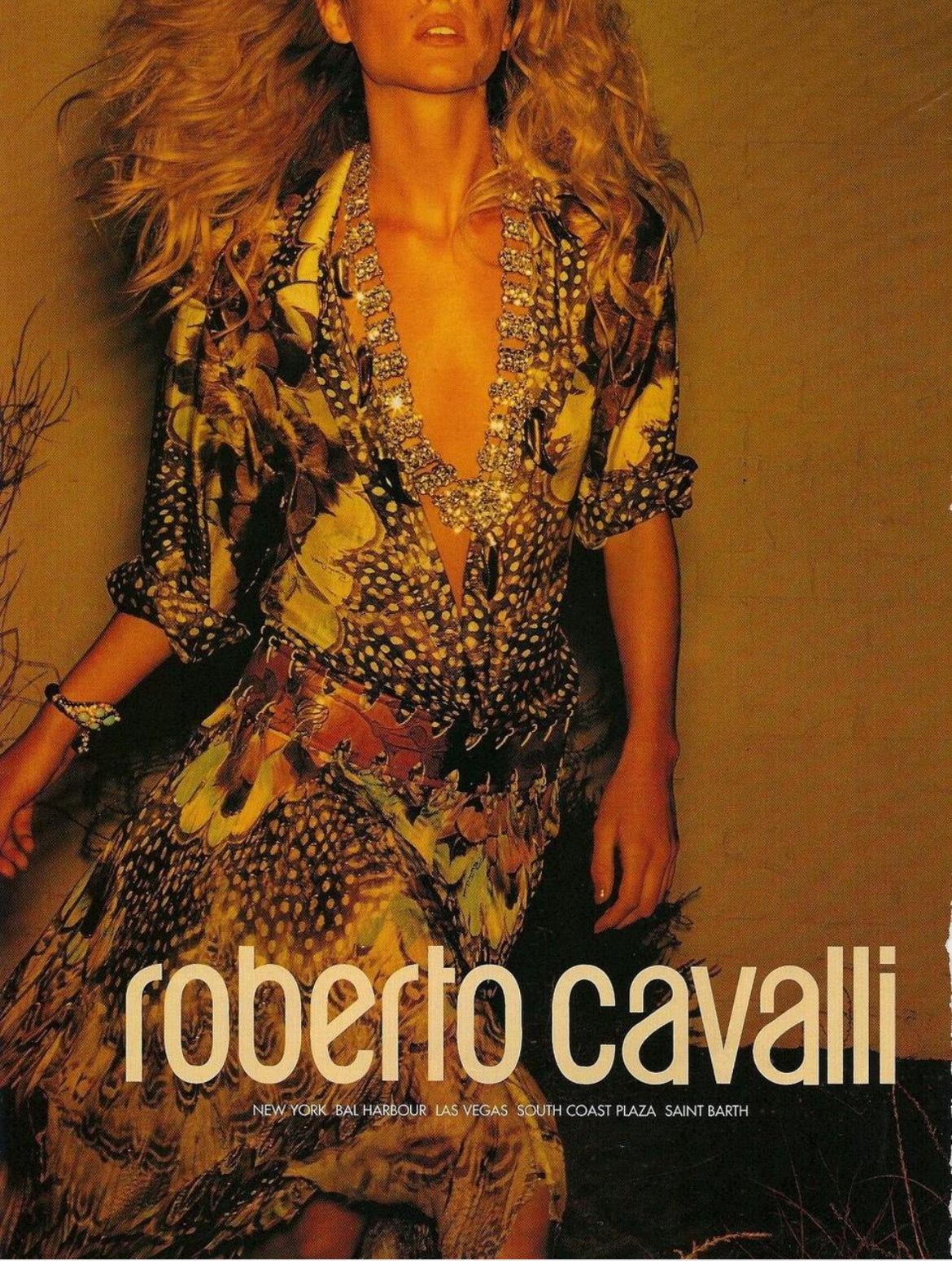 hazy honey 'just cavalli' mini dress, US M